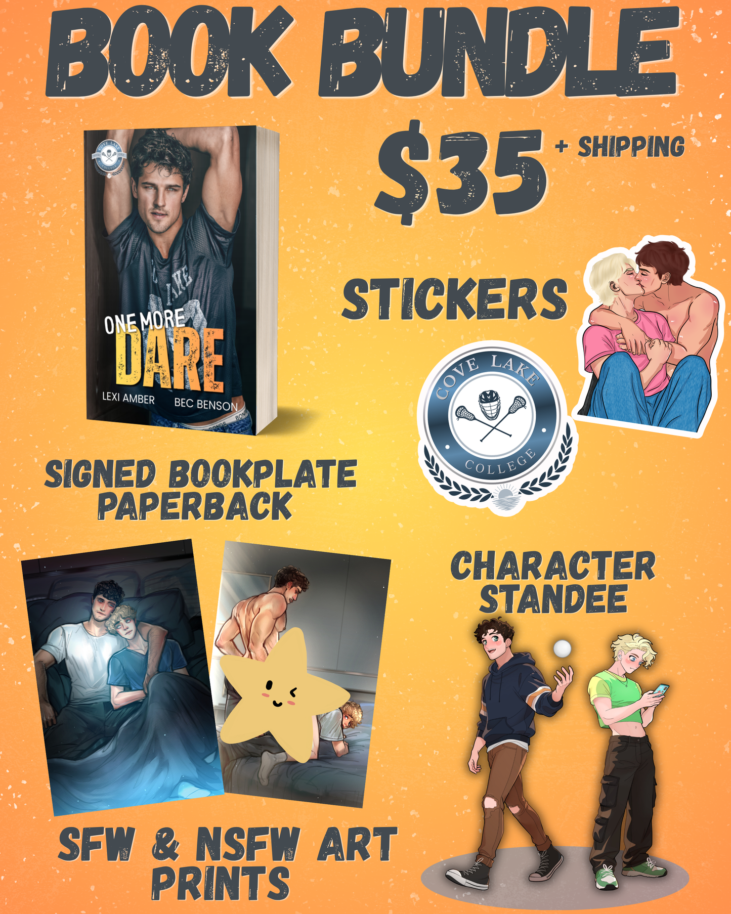 One More Dare BOOK BUNDLE with standee