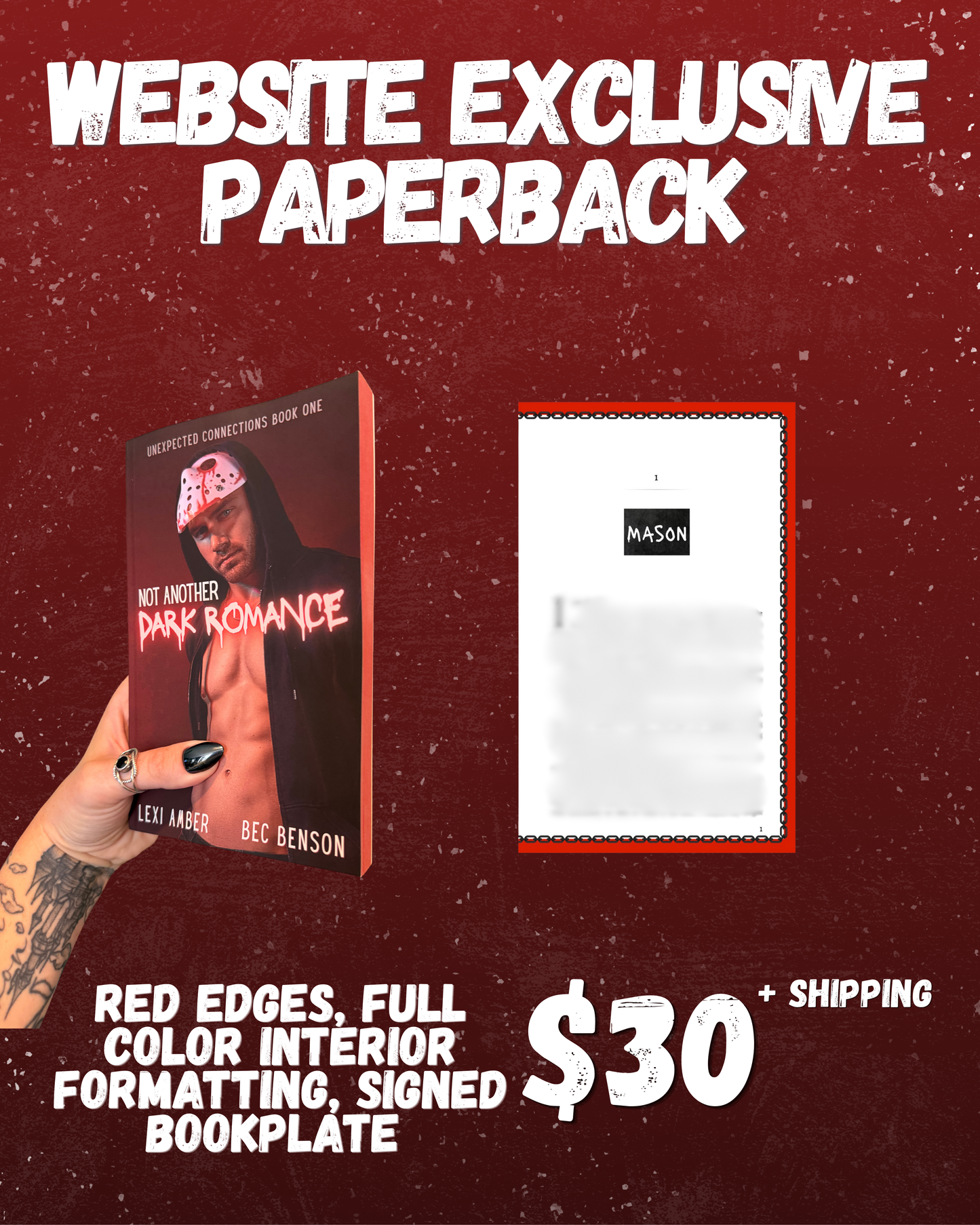 Book only- Paperback Preorder Not Another Dark Romance WEBSITE EXCLUSIVE