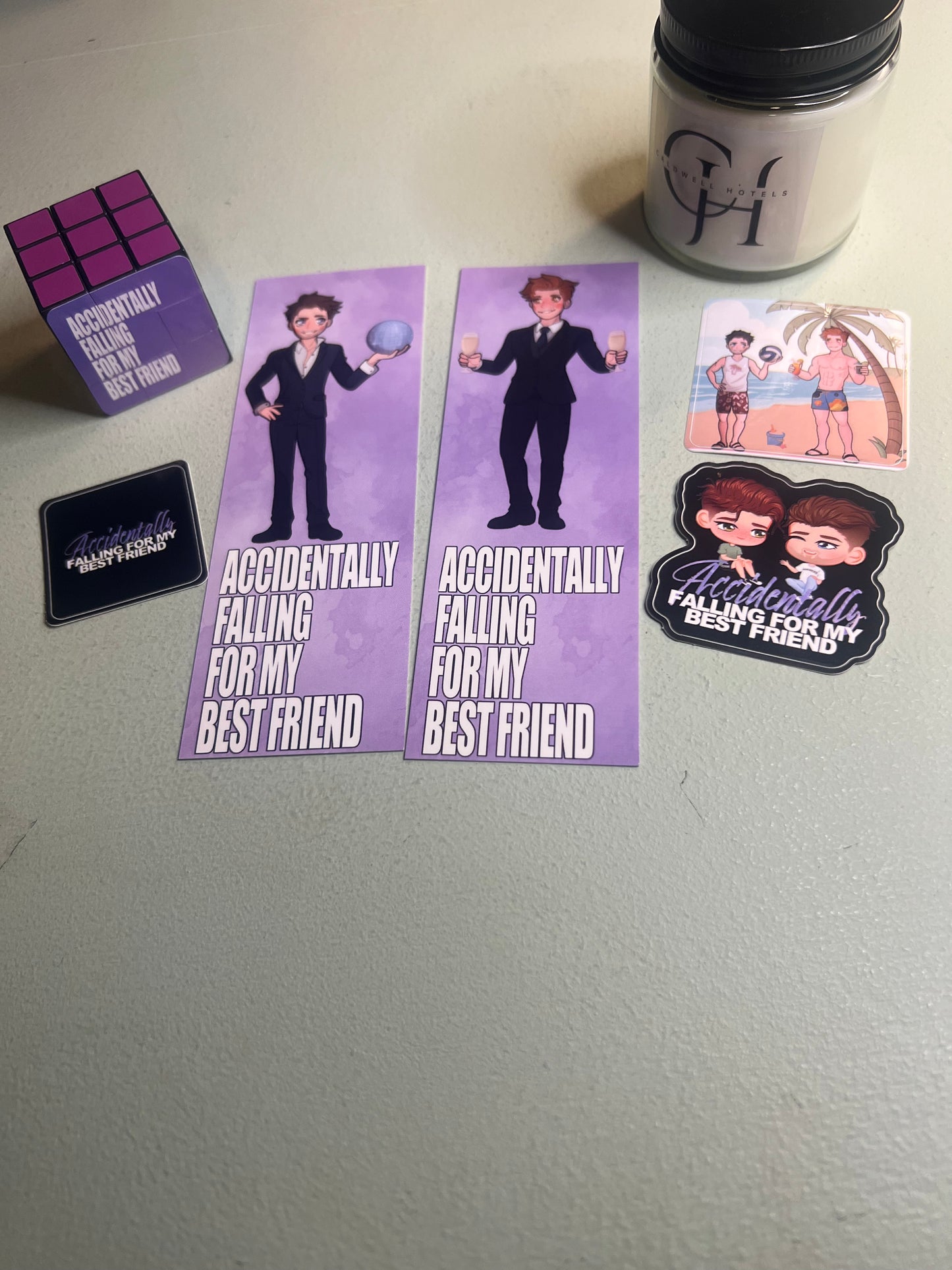 Signed sprayed edge book box Accidentally Falling For My Best Friend