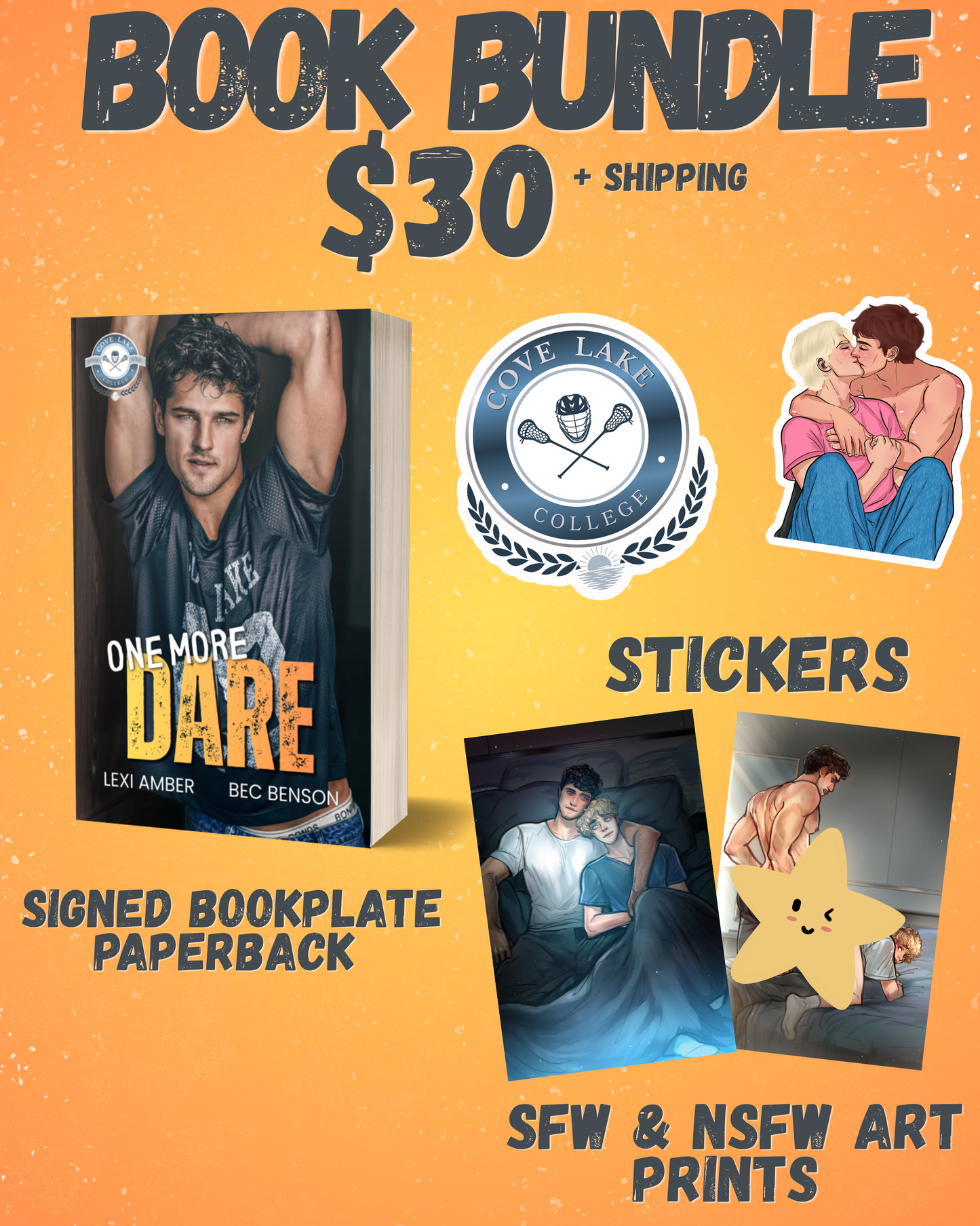 One More Dare BOOK BUNDLE no standee