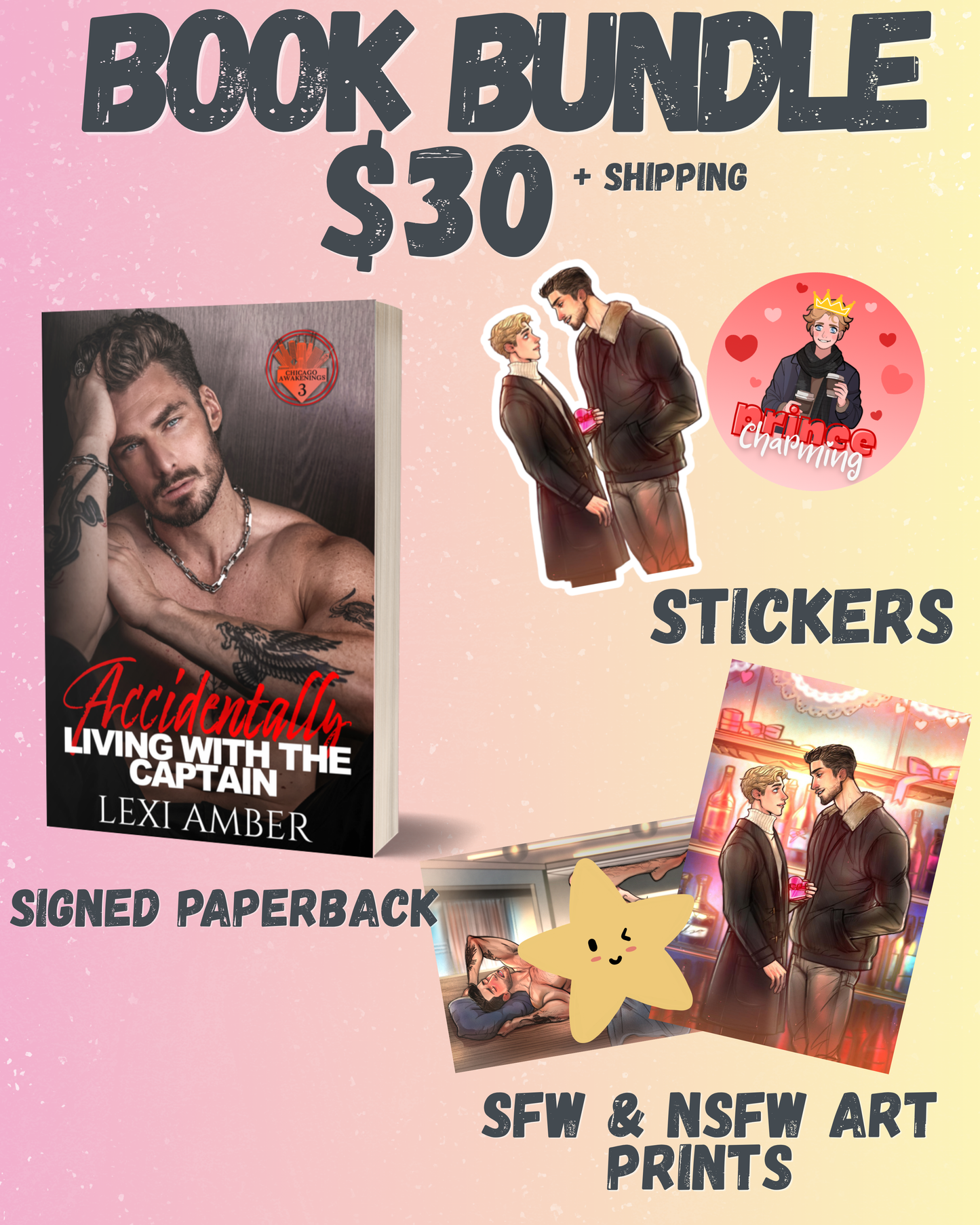 Book Bundle-Accidentally Living with the Captain model cover