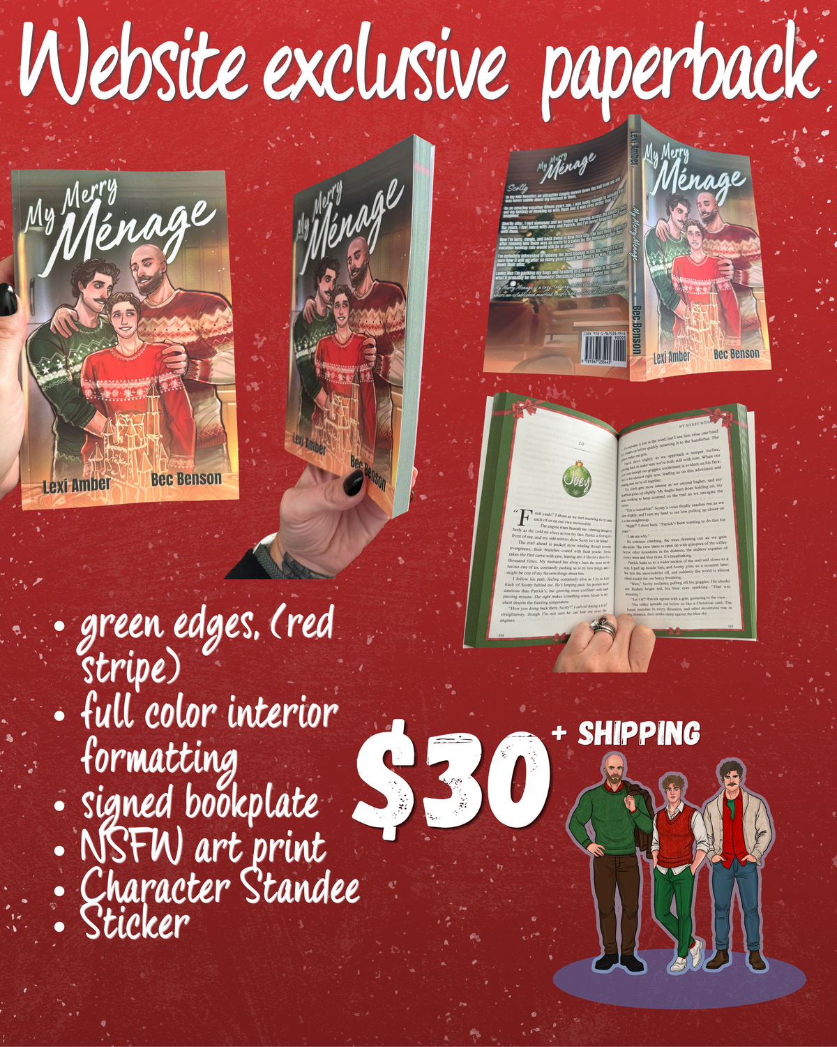 Book Bundle PREORDER- My Merry Ménage- website exclusive paperback