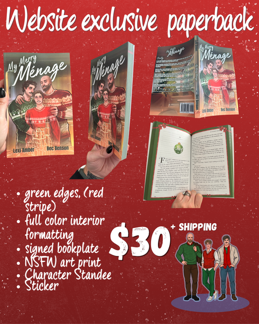 Book Bundle PREORDER- My Merry Ménage- website exclusive paperback